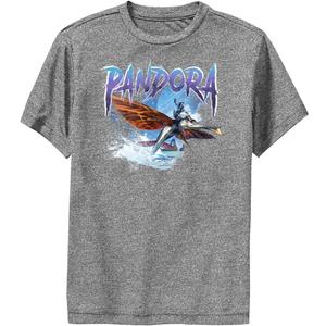 Avatar Boys Pandora Tree Boys Short Sleeve Tee Shirt (Small, Charcoal Heather)