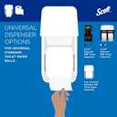 Scott Professional 100% Recycled Fiber Standard Roll Bulk Toilet Paper (13217), 2-Ply, Elevated Design, White, Individually Wrapped (80 Rolls of 473 Sheets, 37,840 Sheet Total)