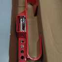 Heavy Duty Steel Cargo Door Lock/Standard Shipping Container Lock with 4 Keys Adjustment Range: 12-1/2" - 18-7/8" Coated with red ColorKeyed Differently