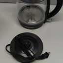 Chefman Electric Kettle, 1.8L 1500W, Hot Water Boiler, Removable Lid for Easy Cleaning, Auto Shut Off, Boil-Dry Protection, Stainless Steel Filter, BPA Free, Borosilicate Glass Electric Tea Kettle (Black)