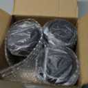 3 Pcs 250ml/8.3oz Black Glass Jars Empty Round Glass Containers for Coffee Powder Slime Makeup Cream Lotion Cosmetic