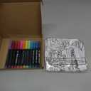 Mindsoft Coloring Pillowcase with 12 Pcs Markers Color Your Own Pillowcase Kit for Coloring Craft Decoration Supplies, 28.7 x 19.7 Inch (Mushroom Elf)