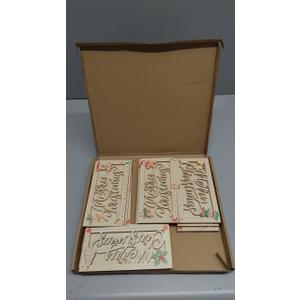 12Pcs Wooden Cash Envelope Money Wallet Christmas Money Holders Merry Christmas Cash Holder Gifts Bulk Moneys Box Gift Xmas Party Favors for Family Xmas Winter Holiday Wood Gifts Party Decor Supplies