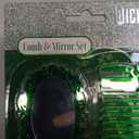 2 x Wicked Comb And Mirror Set-Green