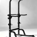 Power Tower Pull Up Bar Dip Station Stable Steel Frame for Home Gym