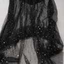 Milumia Women's Sheer Mesh Skirt See Through A Line High Waist Maxi Skirt Rave Festival Clubwear Small