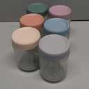 NETANY 6-pack 16 oz Overnight Oats Containers with Lids, Glass jars with Airtight Lids, Wide mouth Mason Salad jars, Glass Food Storage Containers for Snacks Yogurt Spice Sugar