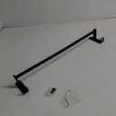Stretchable 19.7-31.5 Inch Towel Bar Towel Hanger Towel Rack Stainless Steel Strong 3M Adhesive Bathroom Wall-Mounted Type No Hole mounting Hole Drilling Installation Toilet Kitchen (Black One-bar)