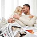 Wedding Anniversary Romantic Gifts for Women Men - I Love You Gifts for Him Her - Christmas Valentines Mothers Sweetest Day Birthday Blankets for Wife Husband Boyfriend Girlfriend Couples 50"X60"