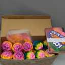 JOYIN 30 Pcs Valentine's Day Super High Bouncy Balls with Valentine Cards, Multicolored Stress Relief Spaceballs for Classroom Exchange Prizes, Valentine Party Favors