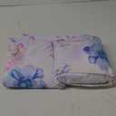 JSD Purple Hydrangea Floral Sheet Set Queen Size, 4 Piece Printed Microfiber Bed Sheets Deep Pocket