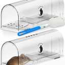 Motel Mouse Humane No Kill Live Catch and Release Mouse Traps, Reusable with Cleaning Brush - 2 Pack