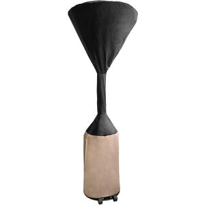 Stanbroil Patio Heater Cover, 600D Oxford Fabric Outdoor Patio Heater Covers with Zipper, Waterproof, Black/Camel, 95'' Height x 34" Dome x 18.5" Base