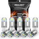SEALIGHT 194 LED Bulb 6000K White, License Plate Light, Dome Light, T10 168 2825 W5W 3030 Bright Chips Wedge for Replacement Light Bulb, Map Trunk Door Courtesy Dash LED Light Bulb,Pack of 10