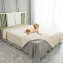 Ameritex Waterproof Blanket Reversible Dog Bed Cover Pet Blanket for Furniture Bed Couch Sofa  82x102 Inch