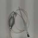 disclean Aquarium Siphon and Water Changer Kit 5.25ft Hose Manual Gravel Vacuum with Air Bulb Flow Valve Duck Bill Head All in One for Freshwater and Saltwater Tanks