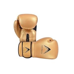 Athllete Durable and Comfortable Boxing Gloves Men and Boxing Gloves Women, Extra Thick Padding for Beginner Boxers and Training Fitness, Ideal for Both Men Boxer and Women Boxer Gold/ Black