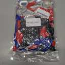 3 x Red Blue Black Balloon Arch Kit, Blue and Red Balloon Arch Kit, Blue Black Balloons Garland with 22 Inch Star Foil Balloons for Men Boys Birthday Baby Shower Graduation Party Decorations