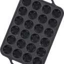 24-Cup Mini Silicone Muffin Pan with Reinforced Steel Frame,Metallic Black | Regular Size Cupcake Pan, BPA Free Silicone Muffin Tray, Reinforced Steel Frame for Stability, Easy Baking & Cleanup, 1Pk