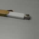 Frameless Shower Door Support Bar, Stainless Steel Wall-to-Glass Support Arm to Fixed Shower Glass Panel, for 1/4"-3/8" (6-10 mm) Door, 180° Pivot & Stow-Flat Mode (Brushed Gold, 27.6-inch(700mm))