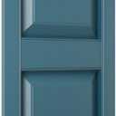 Ekena Millwork Lifetime Vinyl LP2S14X04300MB Standard Two Equal Panel Vinyls, Raised Panel Vinyl Shutters, w/Installation Shutter-Lok's & Matching Screws (Per Pair), 14 3/4"W x 43"H, Midnight Blue