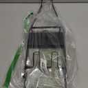 No-Drill Vacuum Stand, Sturdy Metal Storage Rack for Slim Cordless Stick Vacuums, Compact Accessory Docking Station, Space-Saving Home Organizer(Black)