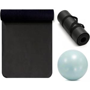 Grip Yoga Mat 5mm Non-Slip PU Natural Rubber Surface, Premium Fitness Mat for Hot Yoga, Pilates, for Women and Men