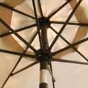 Sunnyglade 9Ft Patio Umbrella Outdoor Table Umbrella with 8 Sturdy Ribs (Tan)