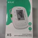 AILE Blood Pressure Monitor, Blood Pressure Machine Upper Arm Large Cuff(8.7"-16.5"), High Automatic Blood Pressure Monitors Cuff for Home Use, Manual Arm Bp Monitor, 2 * 99 Memory (White)