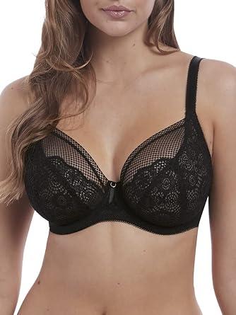 Freya Women's Expression Underwire Plunge Bra, Black, Size 38I