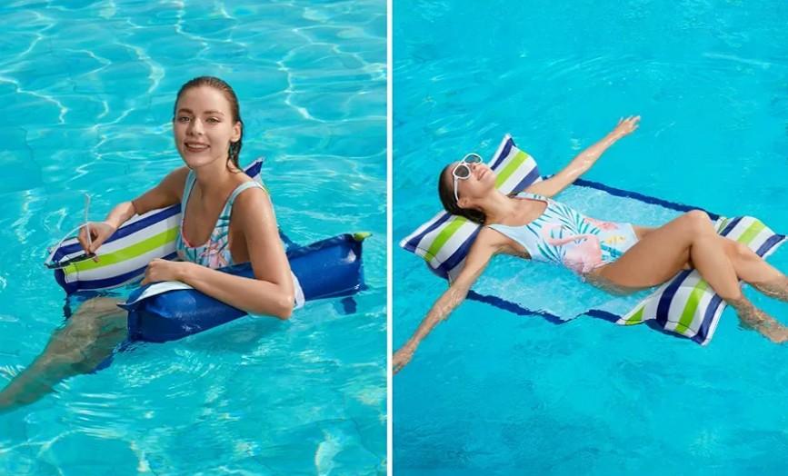 Jasonwell Inflatable Pool Hammock Float Water Hammock Pool Floaties Multi-Purpose (Saddle Lounge Chair Drifter) 4 in 1 Lake Beach Floating Loungers Swimming Pool Floats Toys for Adults
Amazon's Choice