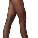 EVERSWE 3 Pairs Women's Sheer Pantyhose 20D, High Waist Control Top Pantyhose Hosiery (Black, M)