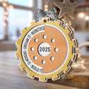 2 x Robotics Christmas Ornament 2025, Holiday Decoration Wooden Ornaments for Engineers, STEM Students, Tech Lovers, Unique for Science Enthusiasts, Friends, Men Women