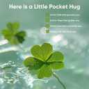 35 Sets Four Leaf Clover Pocket Hug Tokens - Bulk Lucky Charm Keepsakes with Inspirational Cards,St Patrick's Day,Positive Affirmation Gifts for Friends,Coworkers,Employees