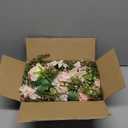 DearHouse 2Pack Artificial Peony Flower Garland - Silk Peony Garland with Pink Flowers for Wedding Party Table Decoration,6ft/Strand