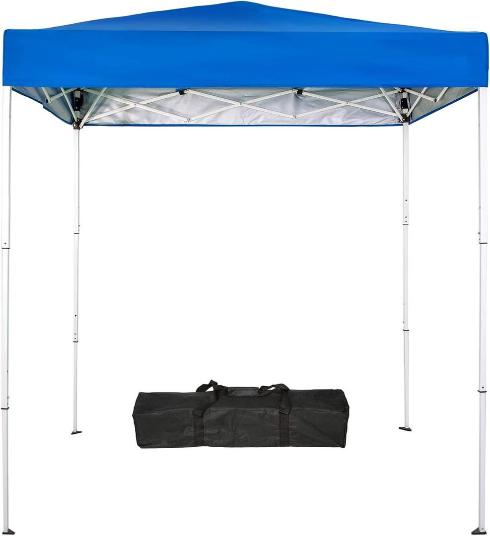 Sunnyglade 6x4 Ft Pop-Up Canopy Tent Outdoor Portable Instant Shelter Folding Canopy with Carry Bag(Royal Blue)