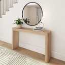 Plank+Beam Contour Console Table, 56 Inch, Solid Wood Sofa Table, Entryway Table for Hallway, Narrow Behind The Couch Table, Console Tables for Entryway, Living Room, Foyer, Easy Assembly, Blonde