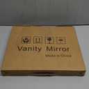 FENNIO Vanity Mirror with Lights 14"12" Makeup Mirror with Lights,Lighted Vanity Mirror Tabletop,Smart Touch with 3-Color Lighting,Dimmable,for Vanity Desk Tabletop (White)