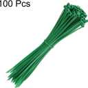 3 x HARFINGTON 100pcs Cable Zip Ties, Plastic Nylon Ties Wraps, 8-Inch / 200mm Self-Locking Wire Cord Electrical Management Zip-Ties for Home, Office, Workshop, Outdoor Garden, 20LBS, Green