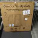 Cumbor 29.7-46" Baby Gate for Stairs, Mom's Choice Awards Winner-Auto Close Dog Gate for The House, Gifts for Mom, Easy Install Pressure Mounted Pet Gates for Doorways, Black