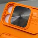 SSLOTSCASE for iPhone 17 Pro Max Case with Card Holder & Camera Stand & Kickstand & Slide Camera Lens Cover & Wallet, Military-Grade Heavy Duty Phone Case Cover for iPhone 17 Pro Max 6.9'', Orange