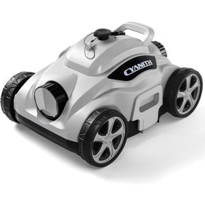 Lightweight Pool Vacuum, Pool Cleaner with Automatic Parking, Long Battery Life, Easy Setup & Maintenance (Light Grey)