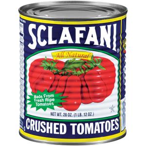 Sclafani Crushed Tomatoes, 28 Ounce (Pack of 12), Best By: 03/24/27