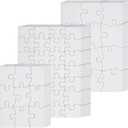 Maitys 72 Pack Blank Puzzles to Draw on Color Your Own Puzzle Pieces for Adult DIY Activities, Arts & Crafts or Party (9/12/28 Pieces Style)