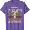 Y'all Mind If I Do Some Lollygagging Funny Cowboy Frog T-Shirt L