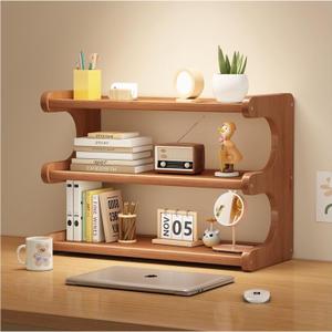 3 Tier Bookshelf for Desktop, Storage Rack, Desktop Organization, 19.6 x 7.6 x 13.8 inches