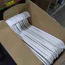 Plastic Hangers 50 Pack White - Clothes Hangers - Makes The Perfect Coat Hanger and General Space Saving Clothes Hangers for Closet - Percheros Ganchos para Colgar Ropa Hangars