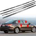 4Pcs Weatherstrip Window Moulding Trim Seal Belt Compatible with 2008-2012 Honda Accord Replaces#72410-TA0-A01 72450-TA0-A01 72910-TA0-A01 72950-TA0-A01