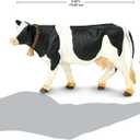 Safari Ltd. Holstein Cow Figurine - Detailed 5" Plastic Model Figure - Fun Educational Play Toy for Boys, Girls & Kids Ages 3+