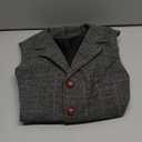 Mens Suit Vest Waistcoat Tweed Retro V Neck Wool Herringbone for Prom S